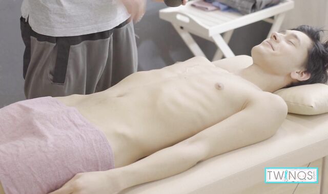 Pallid Twink Lucas Gets Well-Lubed Up And Ripped Up By Client Logan!