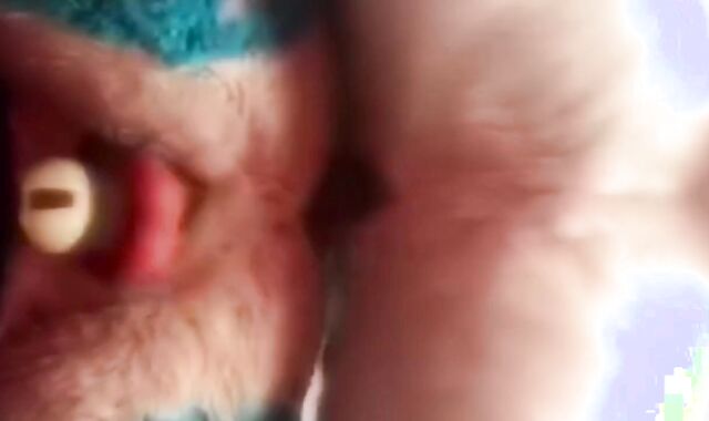 V-Card Bitch gets railed in Fursuit