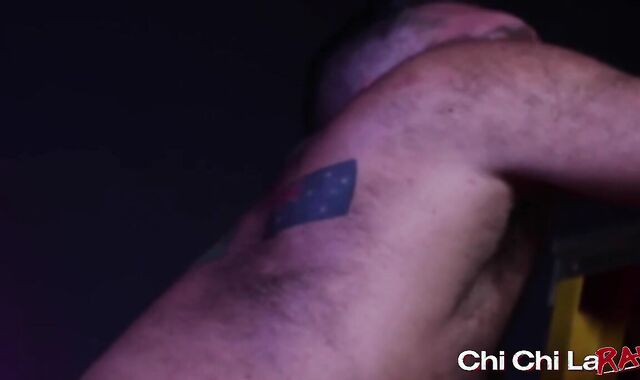 Kinky wooly fellows Rikk York and Archer Croft raw breed in four way