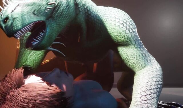 Scalie Reptile (Corbac) Orgasms Together with Guy (Homosexual Sex) | Horny Life Fur Covered