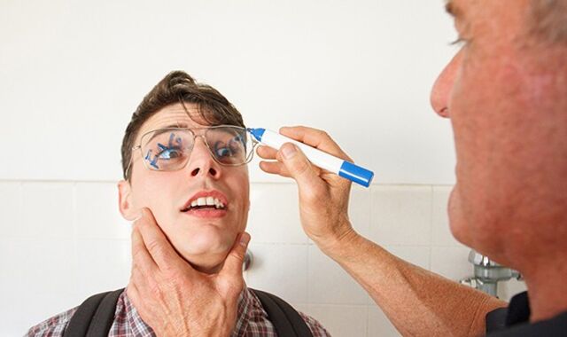 Hellion Him - Ultra-Super-Naughty Youngster Caught Destroying School Property Gets Punished By Fur Covered Guy Officer Fugata