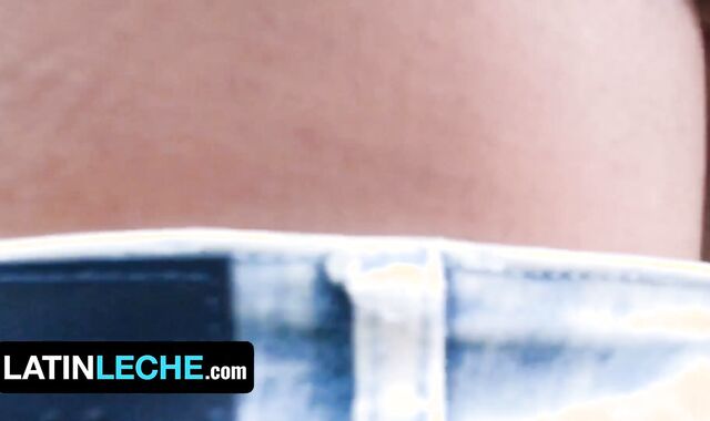 Mexican Leche - Kinky Stud Finds Out 3 Uber-Ultra-Cute Latino Studs Having Outdoor Joy On Beach And Joins Them