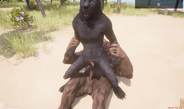 Crazy Life / Gay Hairy Werewolf with Enormous Minotaur