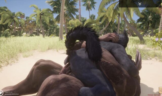 Crazy Life / Gay Hairy Werewolf with Enormous Minotaur