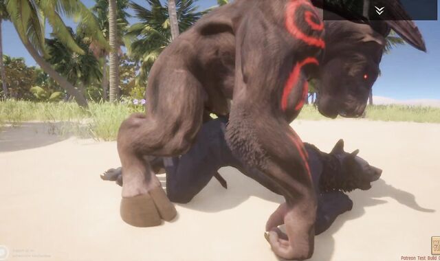 Crazy Life / Gay Hairy Werewolf with Enormous Minotaur