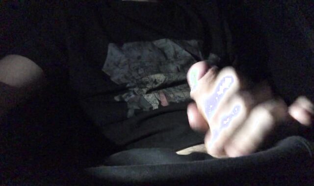 crimson-super hot dude masturbate off in van