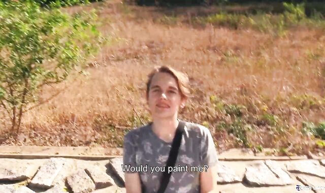 BigStr - Schoolgirl Is Brief On Cash But Fortunately A Boy Pays Him For A Portrait & To See His Yam-Sized Salami