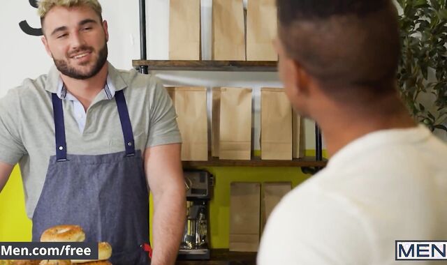 Dudes - Adorably-Shaped Client Adrian Hart Asks Adorable Michael Boston For A Coffee & A Super-Steamy Boning