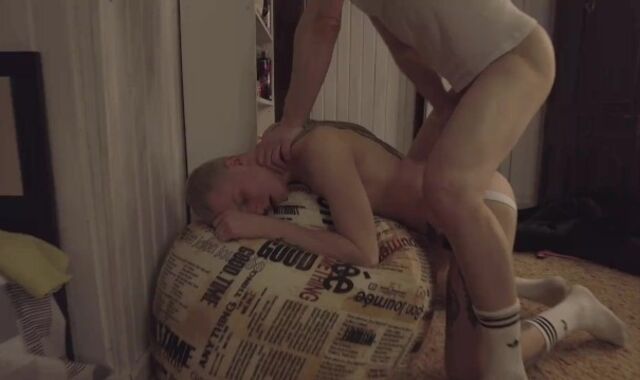 Romped rock hard and nutted by stepbrother dominating