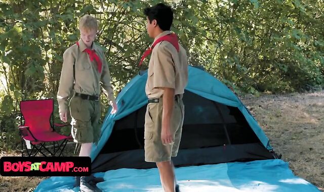 Boys At Camp - Virginal Scout Lads Get Involved In The Intimate Masters Bar Of The Mischievous Guys