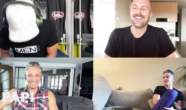 Papi - Diego Without & Luis Rubi Witness Themselves Pound & Review Their Sequences With The Crew Members