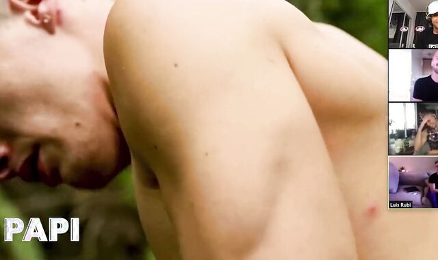 Papi - Diego Without & Luis Rubi Witness Themselves Pound & Review Their Sequences With The Crew Members