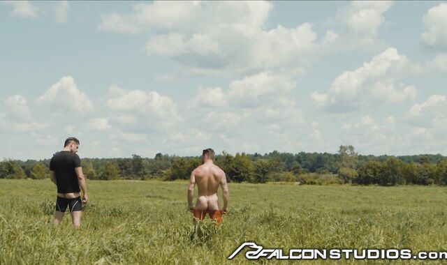 FalconStudios - Bear Tears Up Rock Stiff Ripped Biker In The Middle Of The Realm