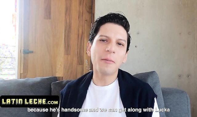 Brazilian Leche - Supah-Warm Latino Dudes Love Some Sultry three Way With Culo To Throat Activity On The Couch