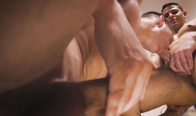 Corbin Fisher - Uncircumcised Latin guy Elian boinks Jack