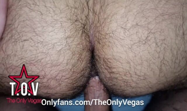 HAIRY BUTT GETS GIGANTIC JIZZ - THE ONLY VEGAS