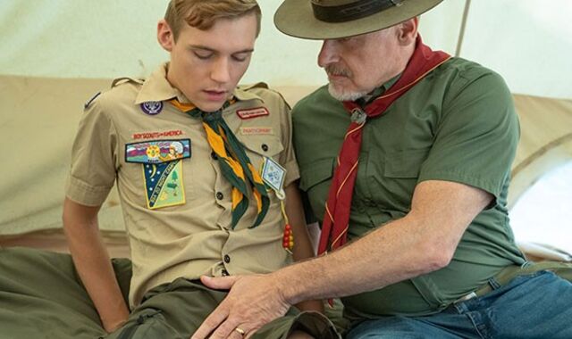 ScoutBoys - platinum fox father scoutmaster barebacks innocent sleek man
