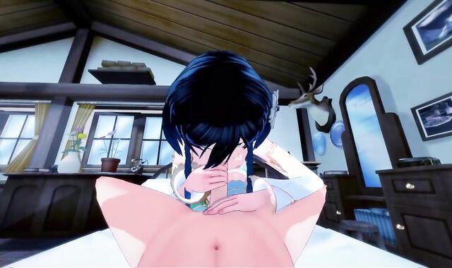 Femboy Venti gets humped from your POINT OF LOOK - Faggot Genshin Impact Anime Pornography.