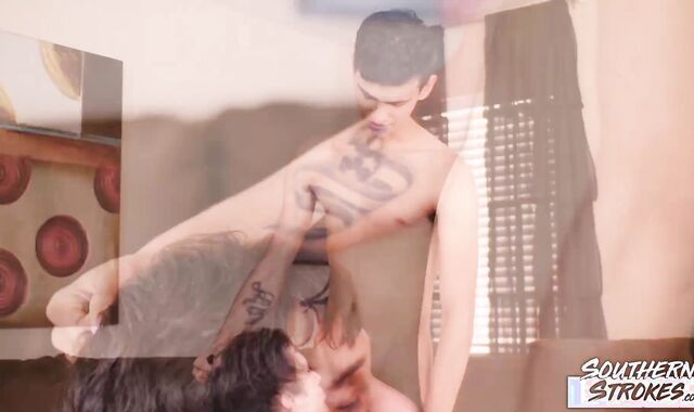 SOUTHERNSTROKES Twinks Justin Cross And Adam Strong Love Glove-Free-For-All-For-All