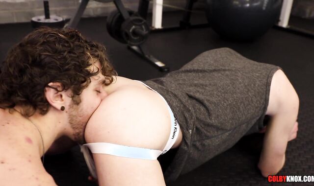 Levi Hatter gets his Dick-Wringing Youngster Pound-Fuck Hole Opened Up Open by Calvin Banks' Monstrous Humid Dick!