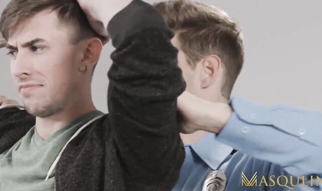 MASQULIN Policeman Michael Del Ray Barebacks Fag Wank Hunter