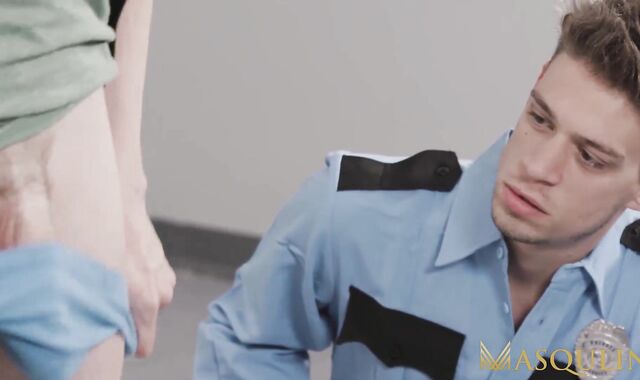 MASQULIN Policeman Michael Del Ray Barebacks Fag Wank Hunter