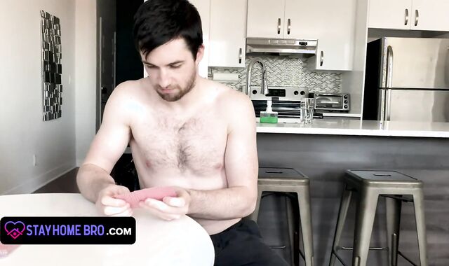 Killer Twunk StepBrother Loses A Game Of Disrobe Poker And Gets On His Knees To Satiate His Monstrous bro