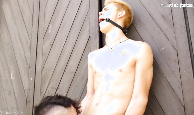 Light-Haired Lad gets predominated, used and porked outdoors!