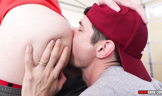 COCK-SQUEEZING Handsome Rookie Ashtin Bates gets DICKED DOWN against a four-Wheeler by Colby Chambers