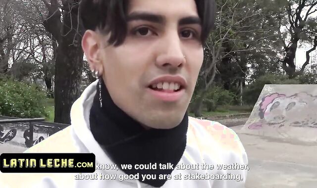 Latin Leche - Successful Guy Meets Uber-Nice Skater Fellow And Makes Him Blow His Rock-Firm Man Rod In A Motel