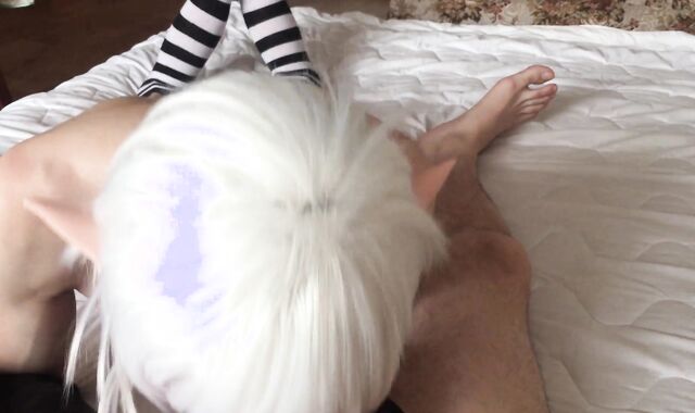 Super Elf Crossdresser Femboy deep-gullets Father's man rod !