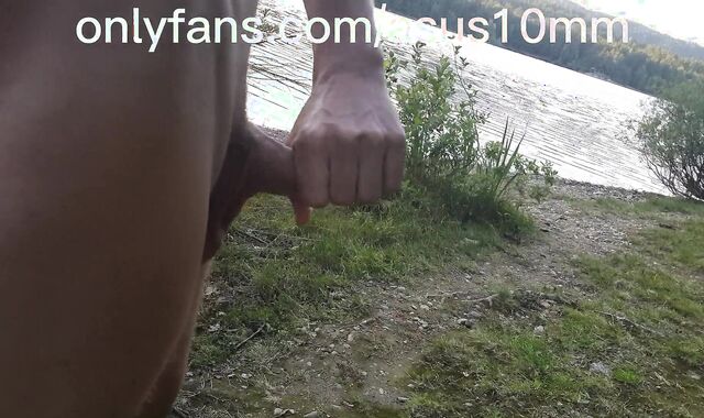 Crusing Lake Fun, Public, 2xCum, Outdoor, Caught, Massive Boner