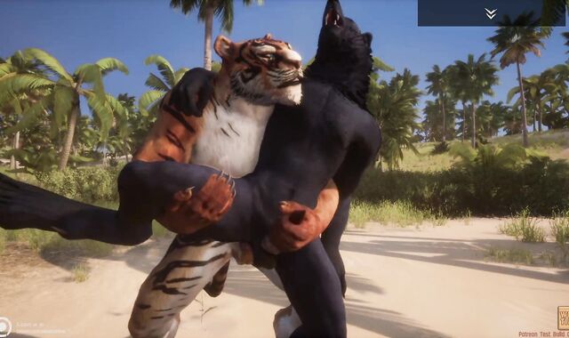 Kinky Life / Homo Wool Glazed Porno Dark-Hued Grizzly with Tiger