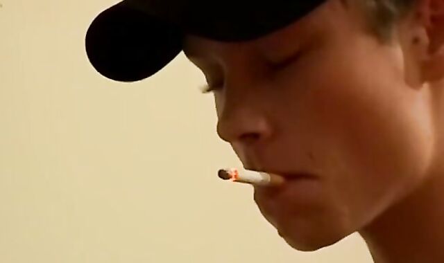 fellow and his mate engage in weird firm-on deep inhaling